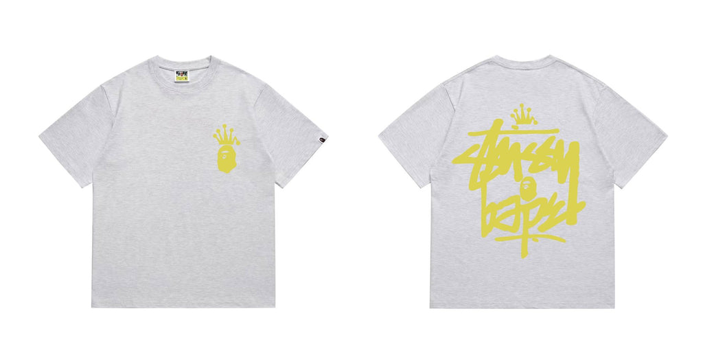 BAPE Crowned Ape Back Graphic Short-Sleeve T-Shirt — front