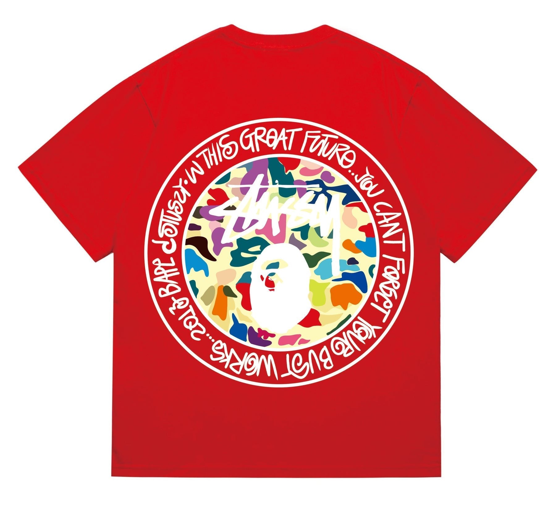 BAPE Circular Wordmark Graphic T-Shirt — back
