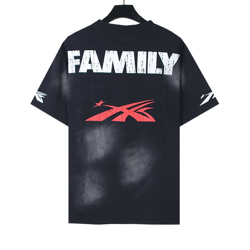 Hellstar Distressed Graphic Short-Sleeve T-Shirt — back