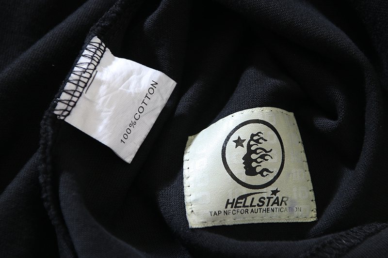 Hellstar Pink Graphic Short-Sleeve T-Shirt — neck_label