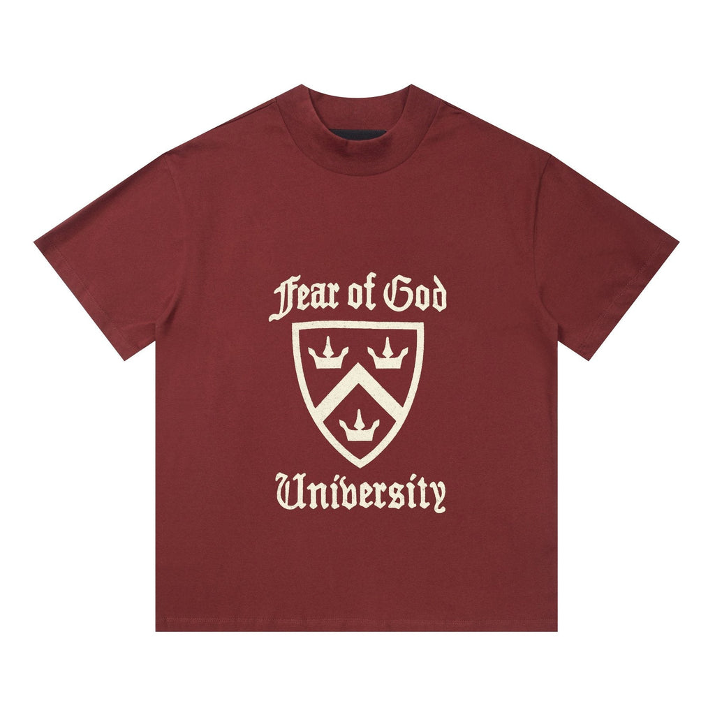 ESSENTIALS University Crest Graphic T-Shirt — front