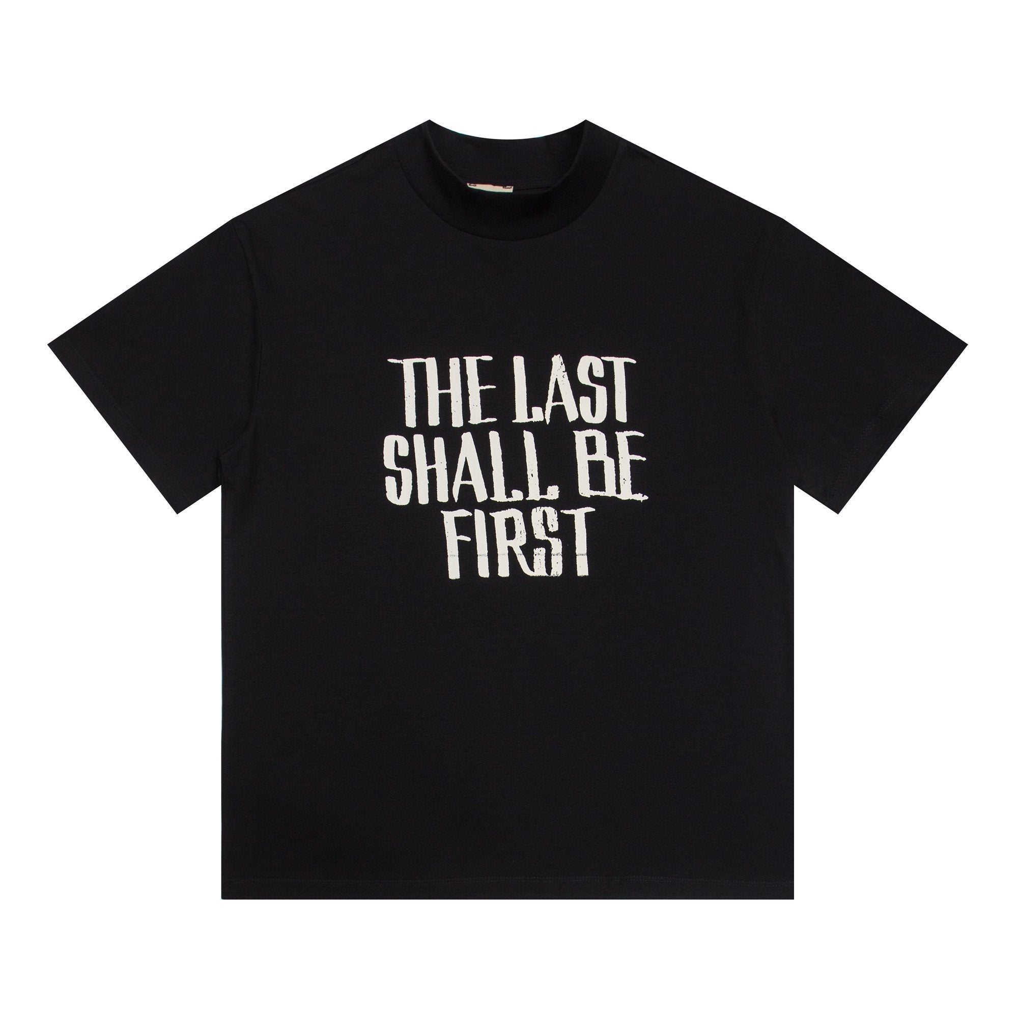 ESSENTIALS The Last Shall Be First Portrait Back T-Shirt — hero