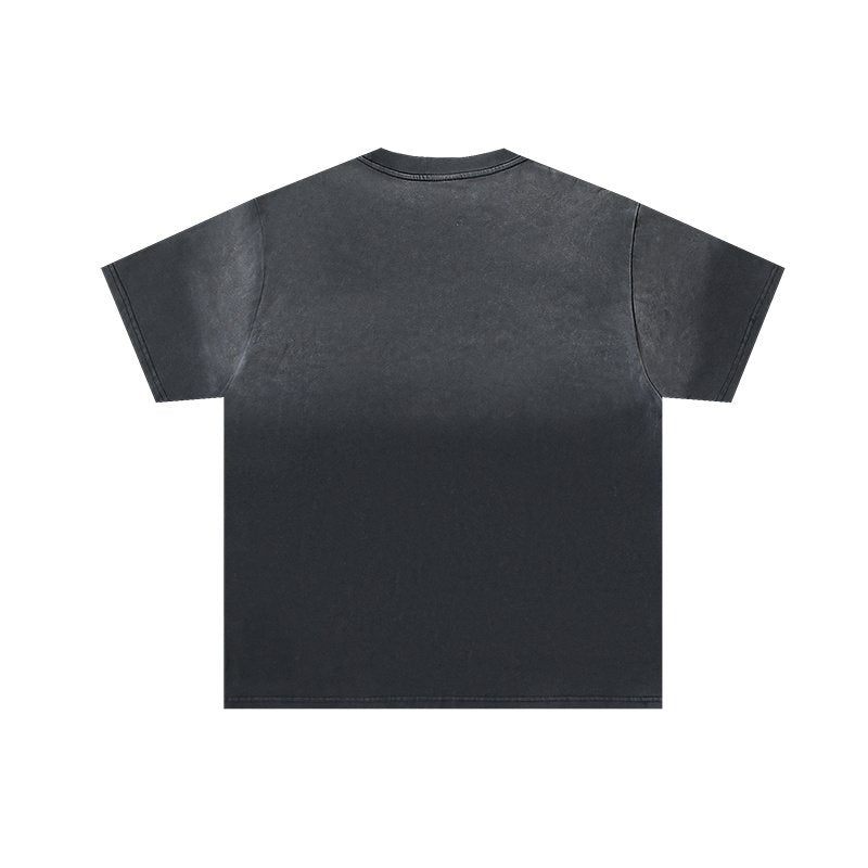 VALE USA Motorcycle Graphic Washed T-Shirt — back