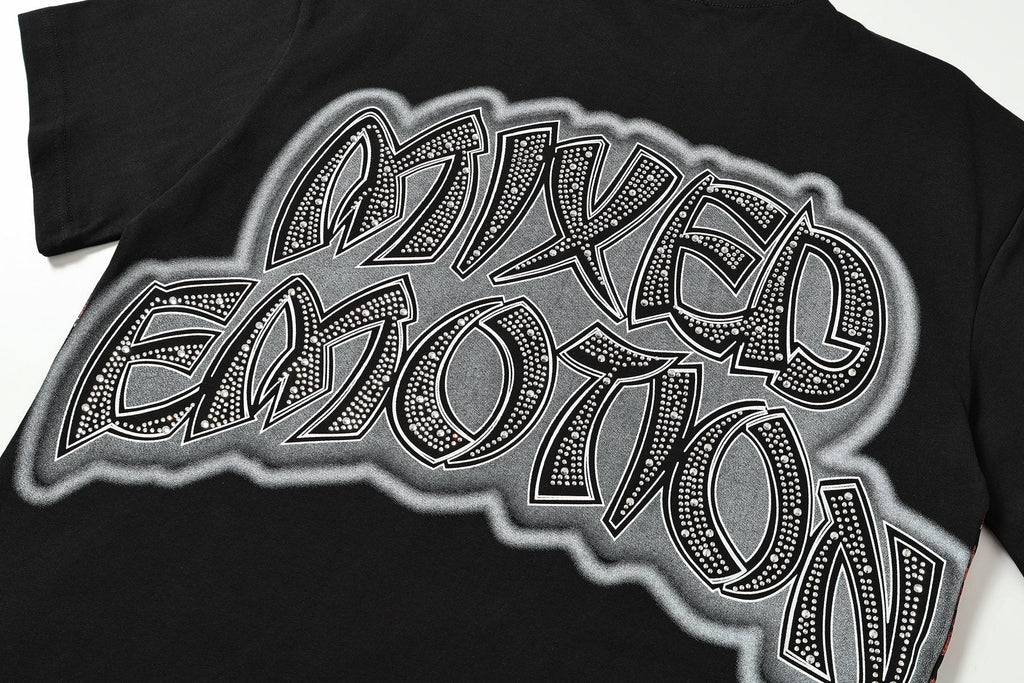 MIXED EMOTION Heat-Pressed Graphic T-Shirt — detail