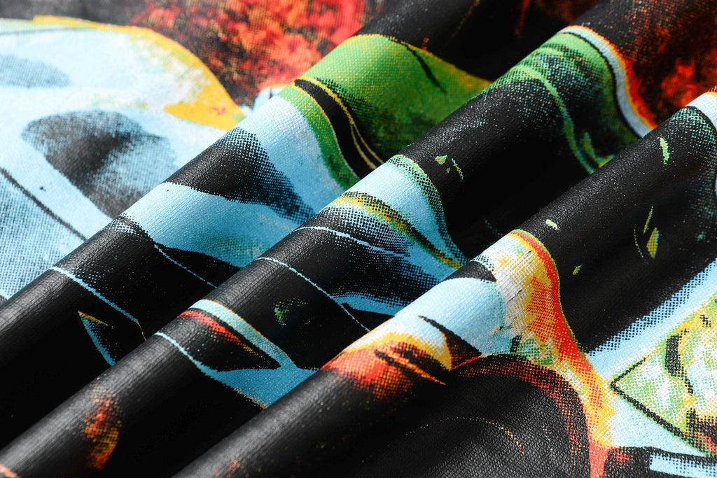 Godspeed Out of Many One Short-Sleeve Graphic T-Shirt — fabric_closeup
