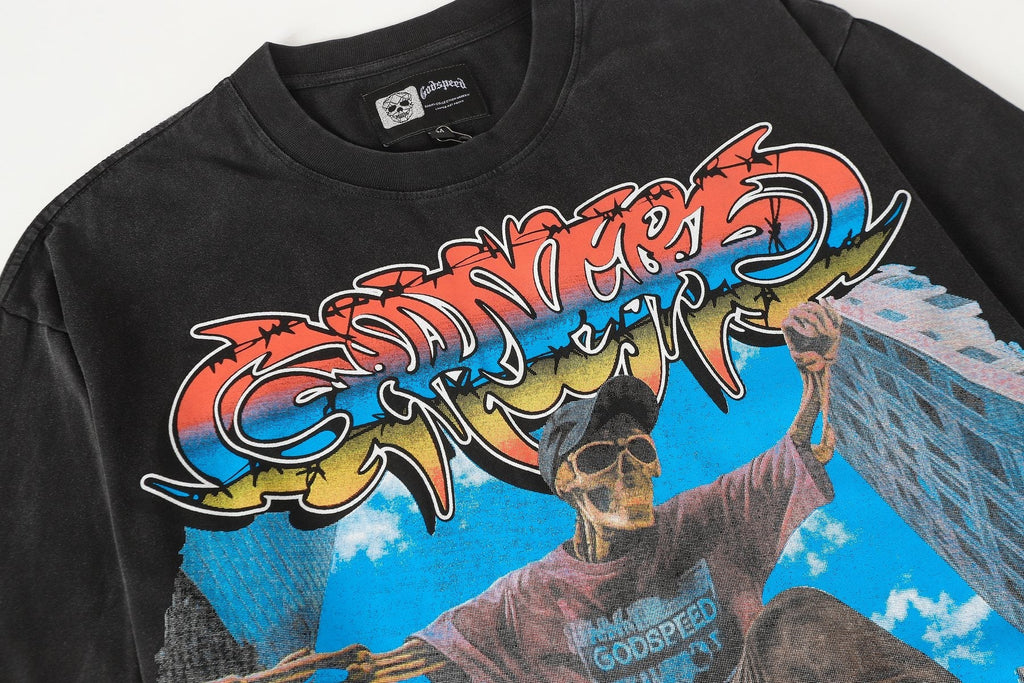 Godspeed Skate Graphic Short-Sleeve T-Shirt — detail
