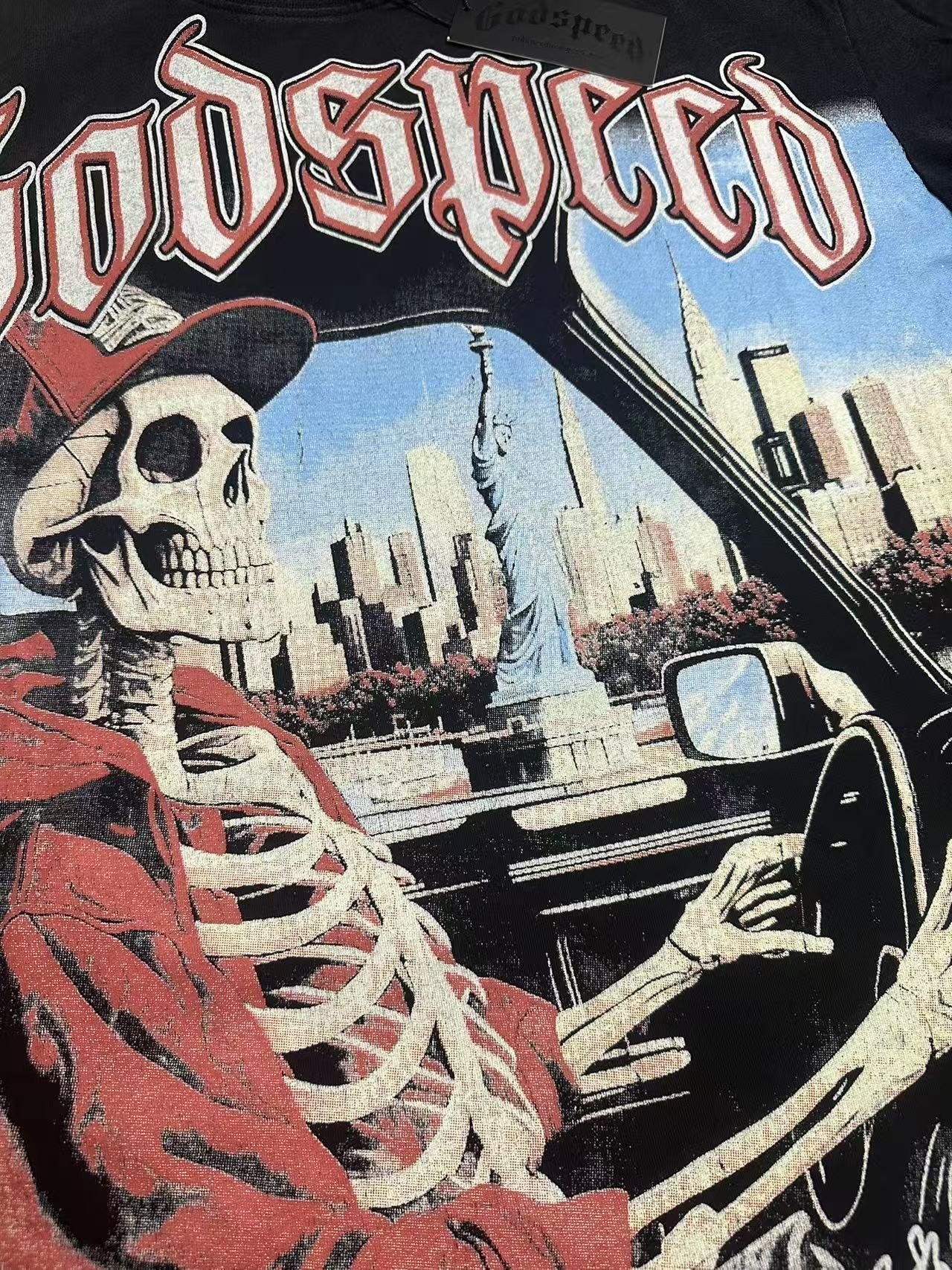 Godspeed World Tour Summer 2025 Graphic T-Shirt — detail