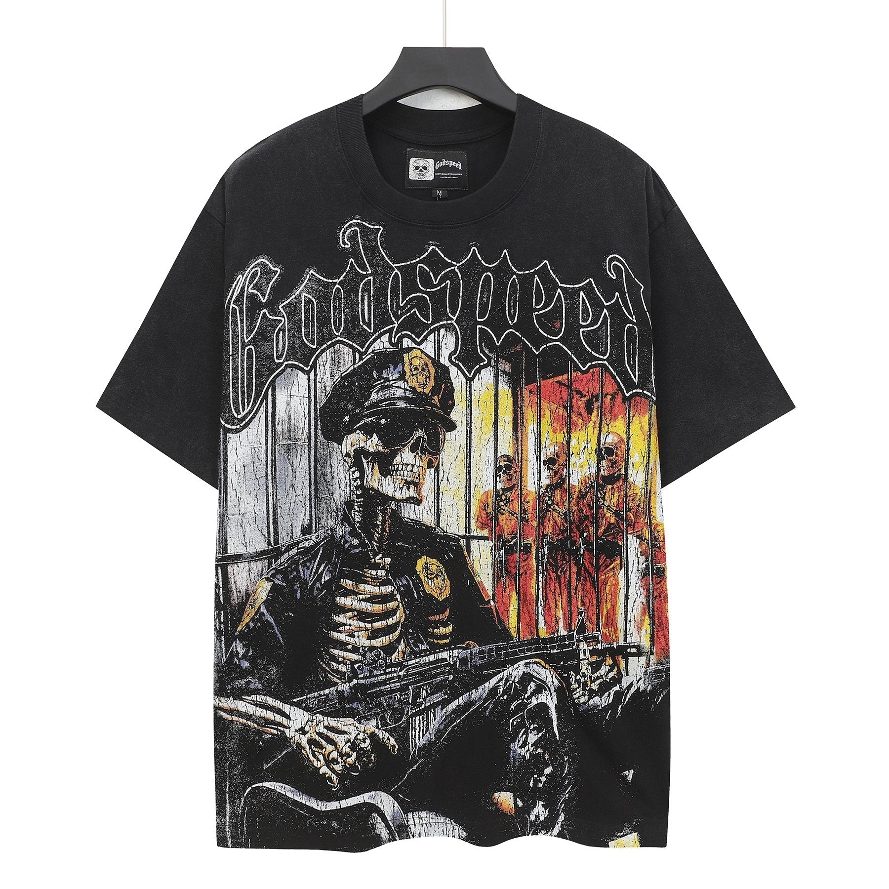 Godspeed Skeleton Prison Graphic T-Shirt — hero