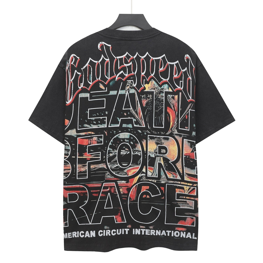 Godspeed Racing Skull Graphic T-Shirt — back