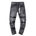 Purple Brand Gray Distressed Jeans — hero