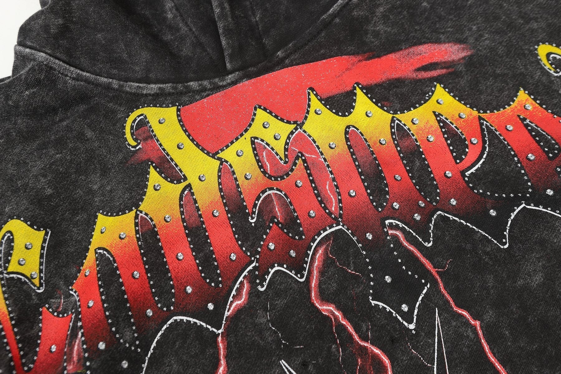 Godspeed Statue Graphic Washed Hoodie — detail