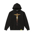 THAT'S A AWFUL LOT OF COUGH SYRUP Crucifixion Graphic Pullover Hoodie — front