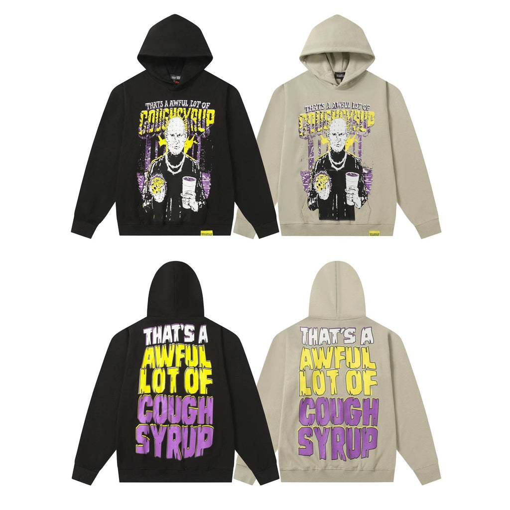 THAT'S A AWFUL LOT OF COUGH SYRUP Star Graphic Hoodie — comparison
