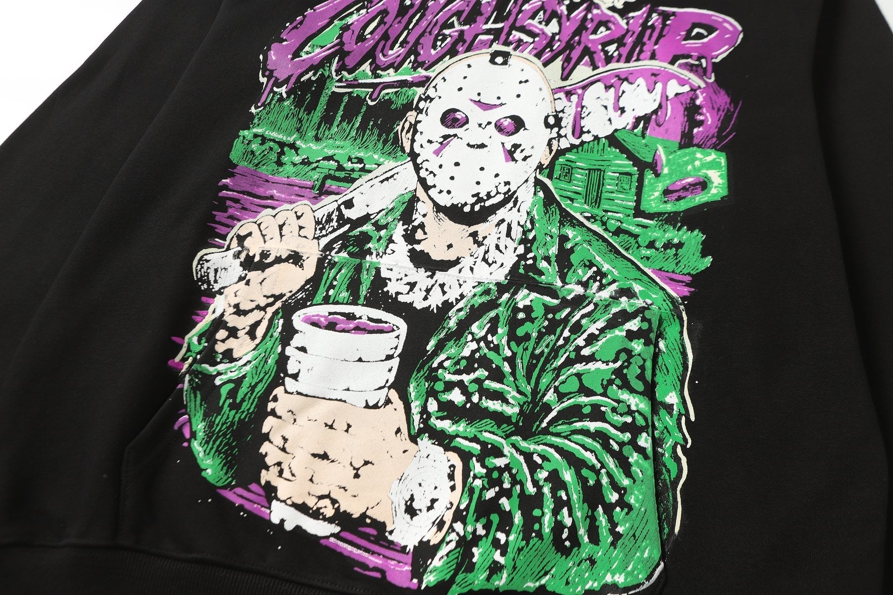 THAT'S A AWFUL LOT OF COUGH SYRUP Tomorrow Star Graphic Hoodie — detail