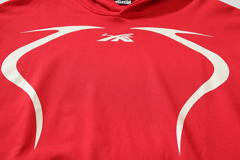 Hellstar Star & Flame Graphic Hoodie — detail