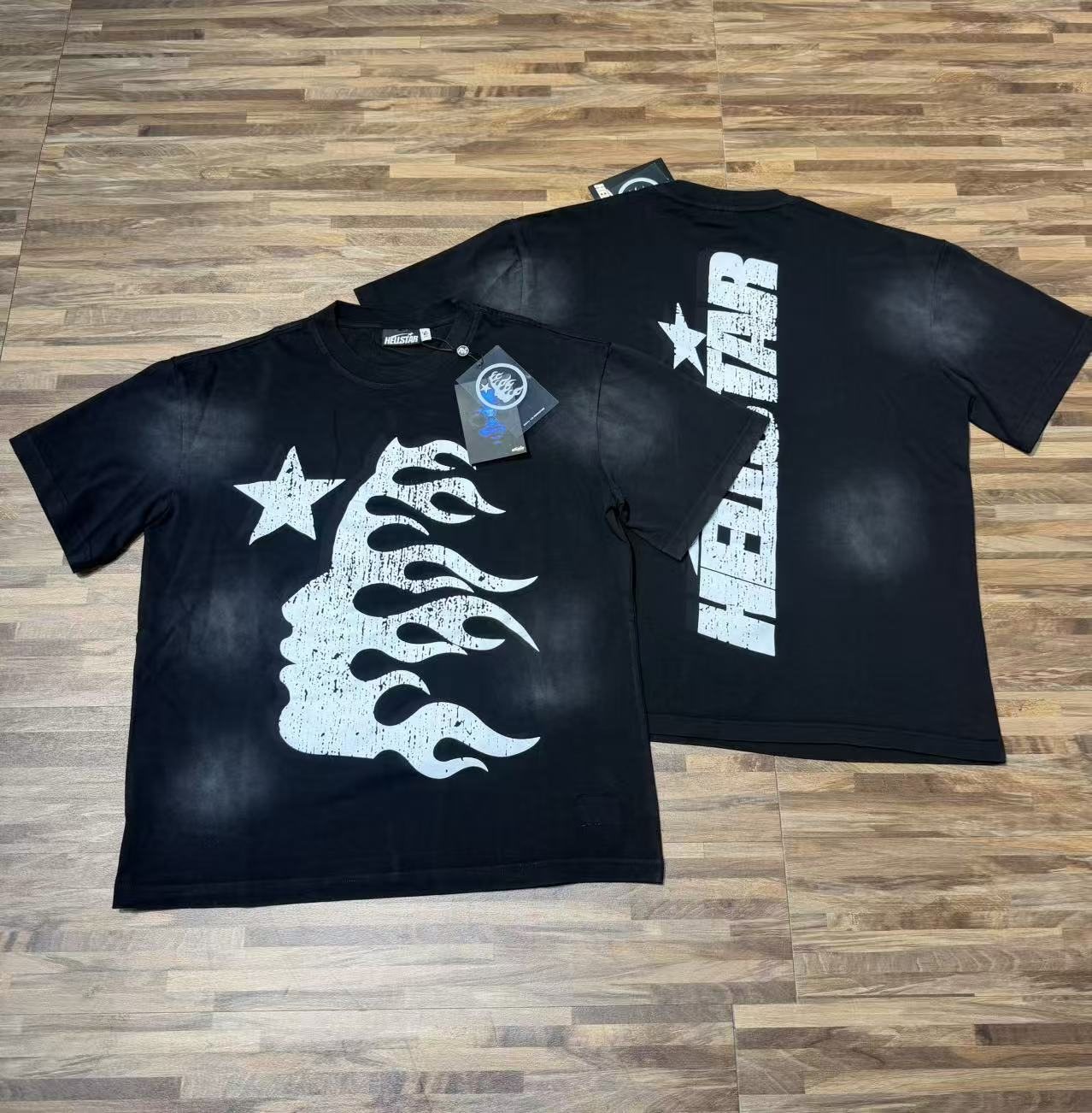 Hellstar Star Flame Face Graphic T-Shirt — context
