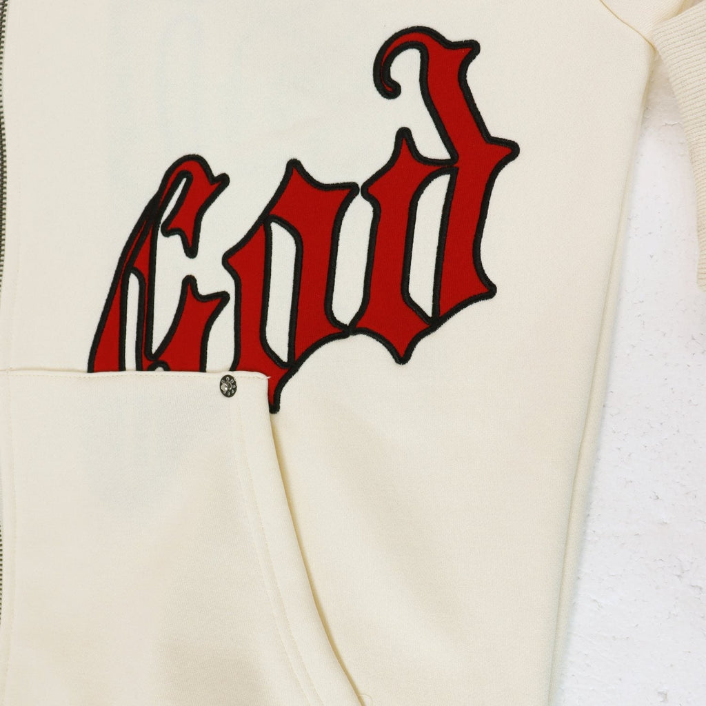 Godspeed Contrast Gothic Zip Hoodie — detail