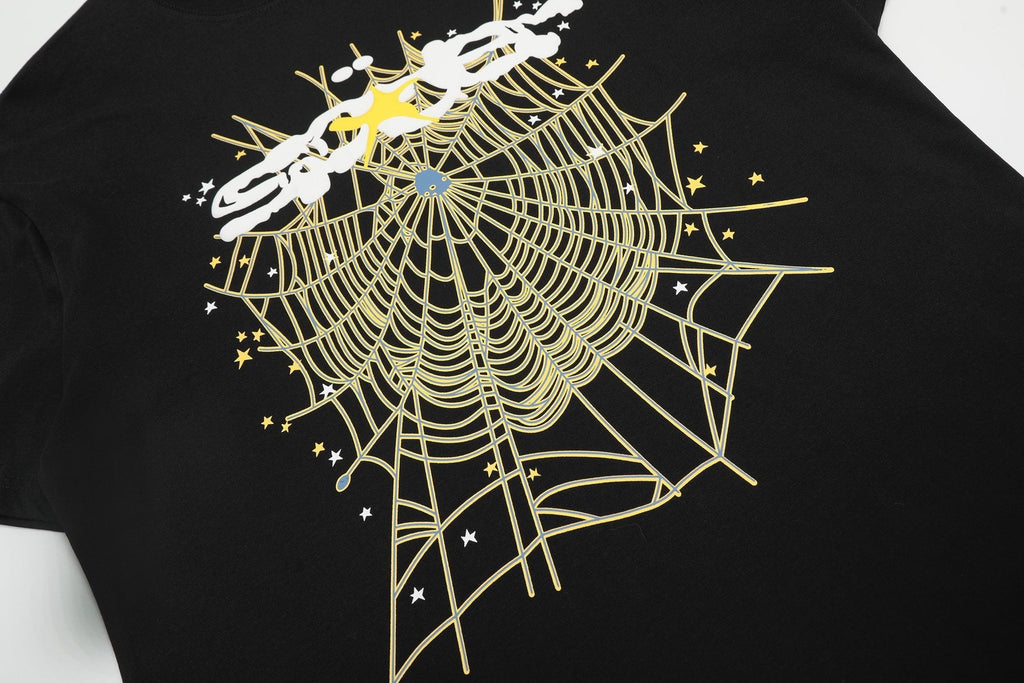 Sp5der Spiderweb Graphic T-Shirt — detail