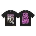 THAT'S A AWFUL LOT OF COUGH SYRUP Black Front & Back Graphic T-Shirt — hero