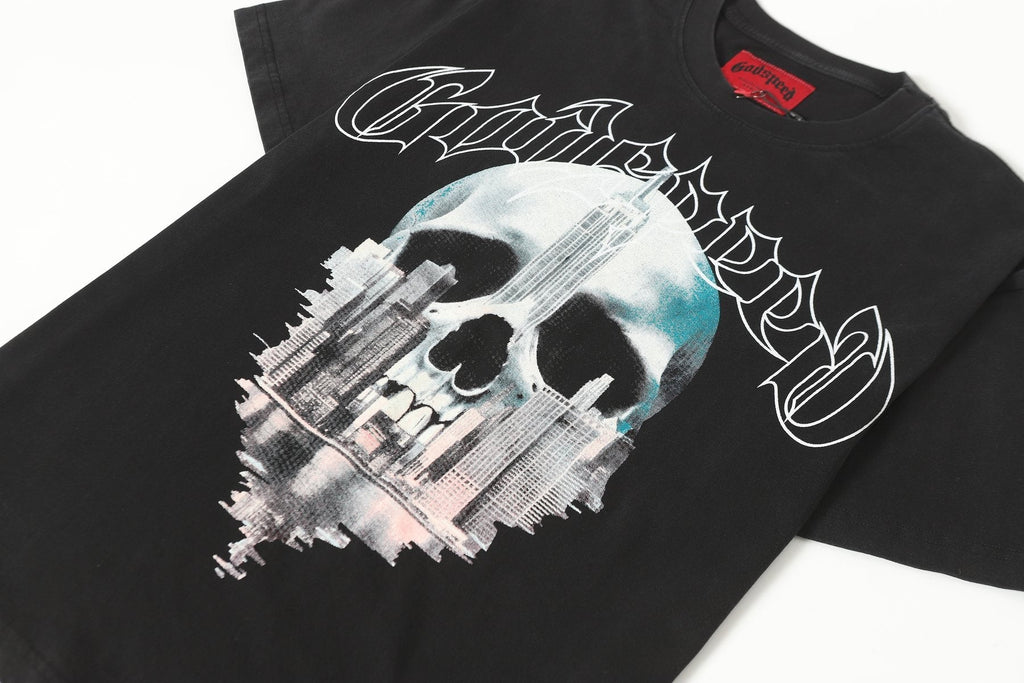 Godspeed Skull City Graphic T-Shirt — detail