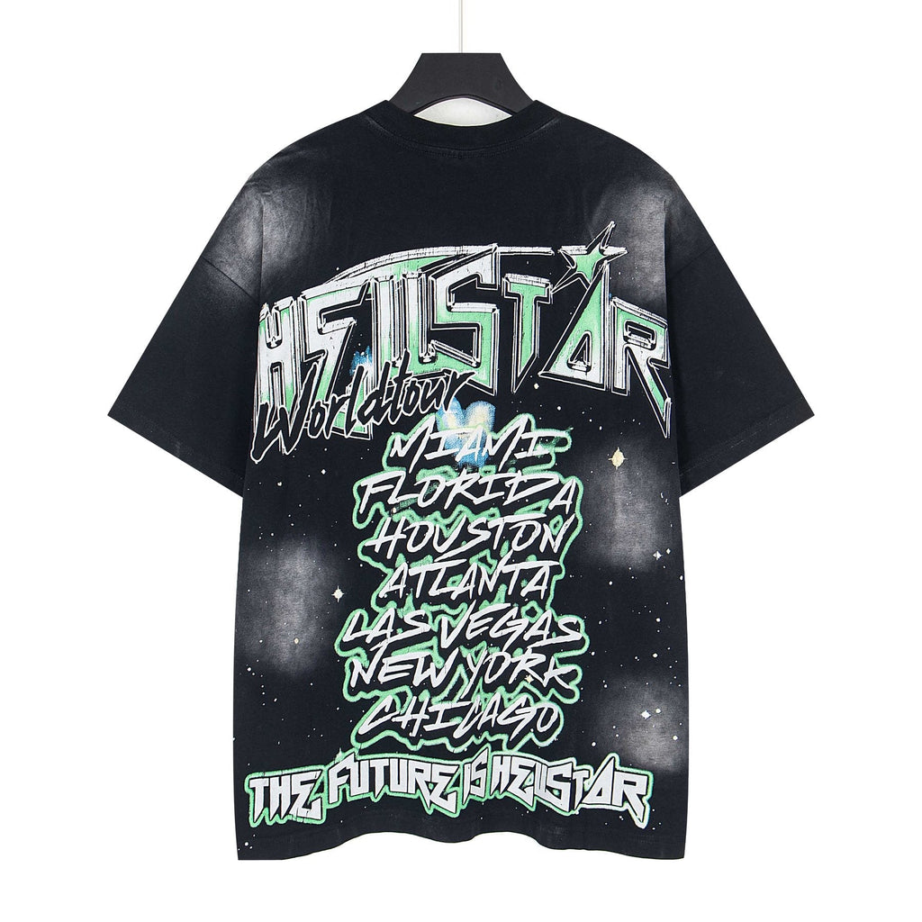 Hellstar Distressed Front & Back Graphic T-Shirt — back