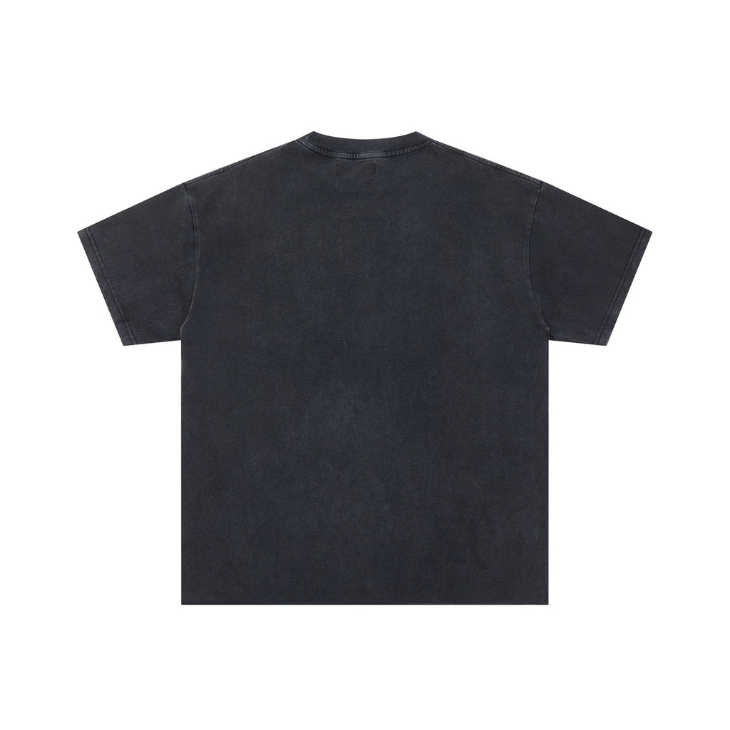 DUAA Black Rhinestone Graphic Short-Sleeve T-Shirt — back
