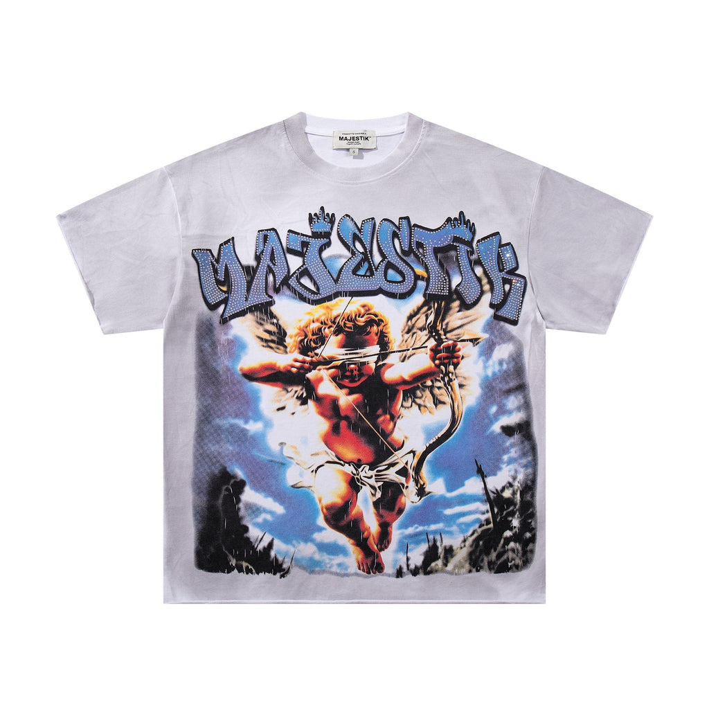 MAJESTIK Cherub Graphic Short-Sleeve T-Shirt — hero