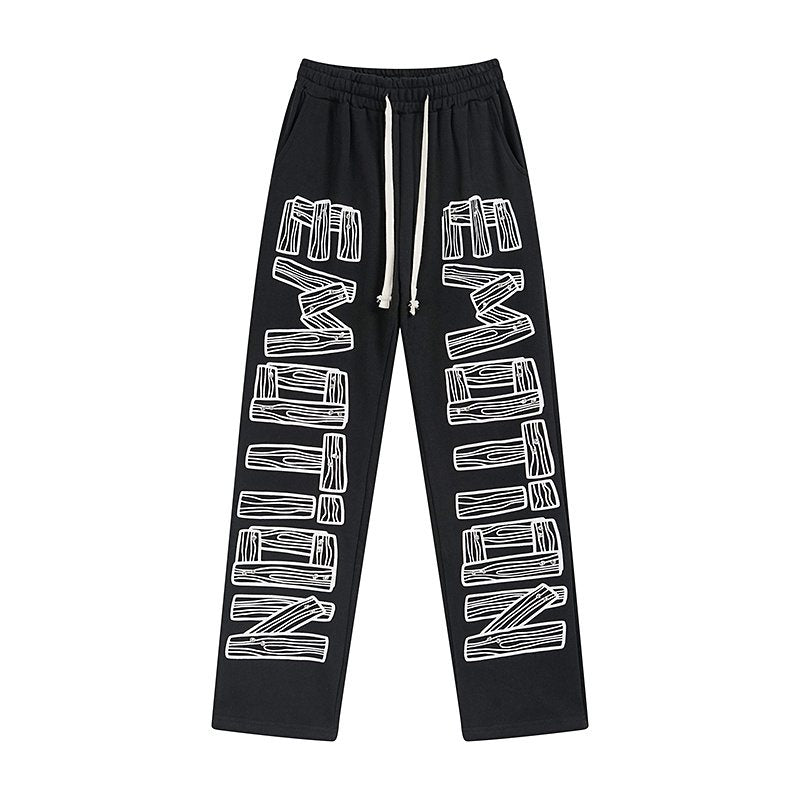 MIXED EMOTION Diamond Graphic Pants — hero