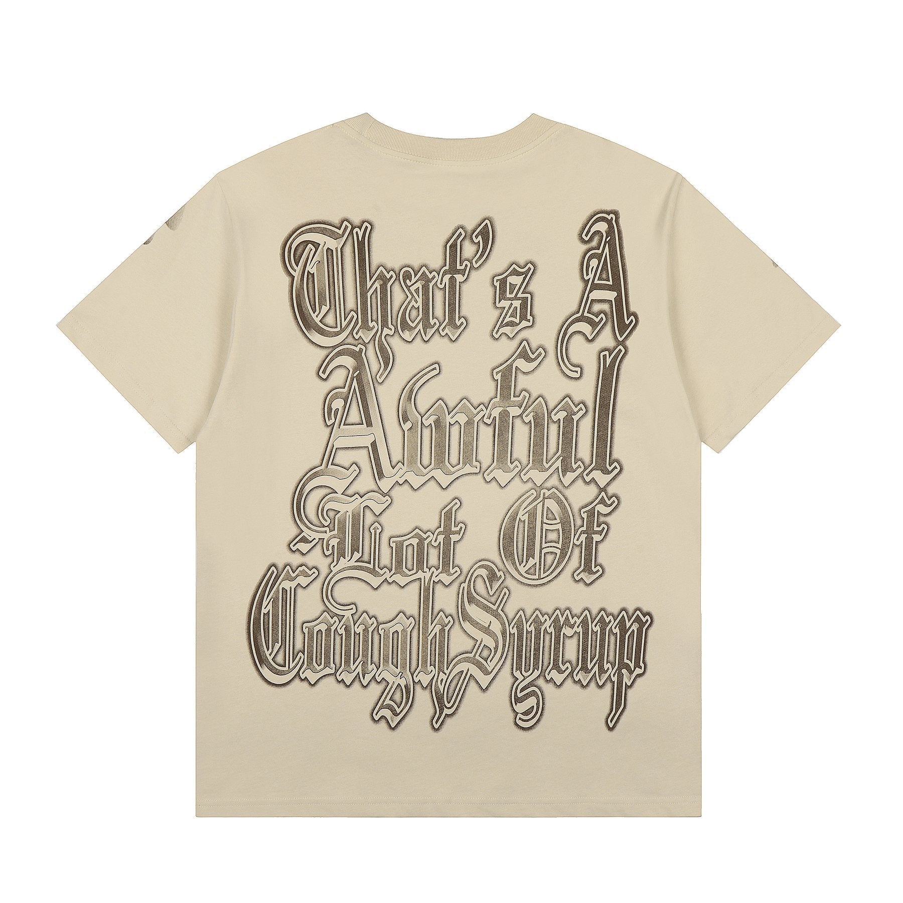 THAT'S A AWFUL LOT OF COUGH SYRUP Cherub Graphic T-Shirt — back
