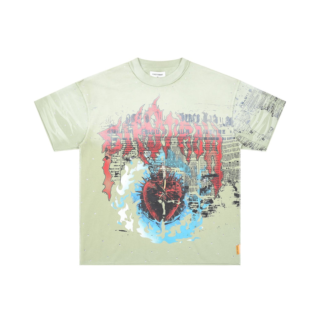 FIRST ROW Sacred Heart Cropped T-Shirt — hero