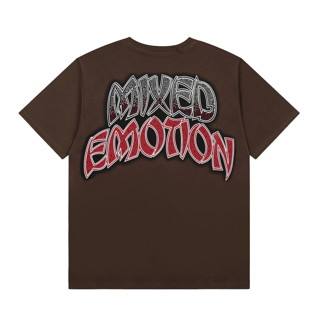 MIXED EMOTION Front-and-Back Graphic Short-Sleeve T-Shirt — back