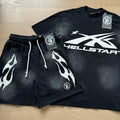 Hellstar Face Flame Graphic Short-Sleeve Set — hero