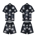 Hellstar Allover Logo T-Shirt & Shorts Set — front