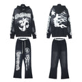 Hellstar Skull Flame Hoodie & Pants Set — front