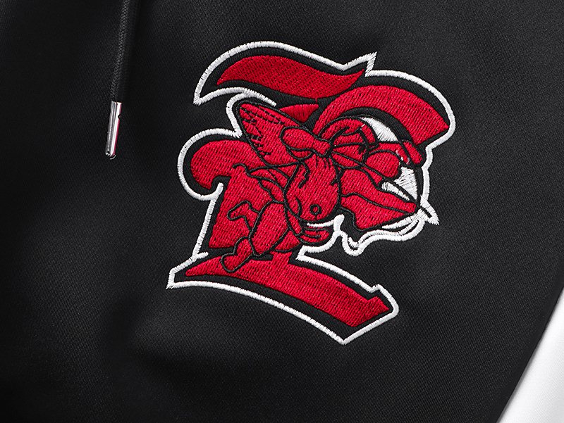 MIXED EMOTION Side-Tape Track Pants — detail