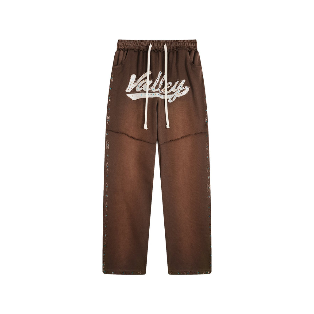 Valley Rhinestone Graphic Sweatpants — front