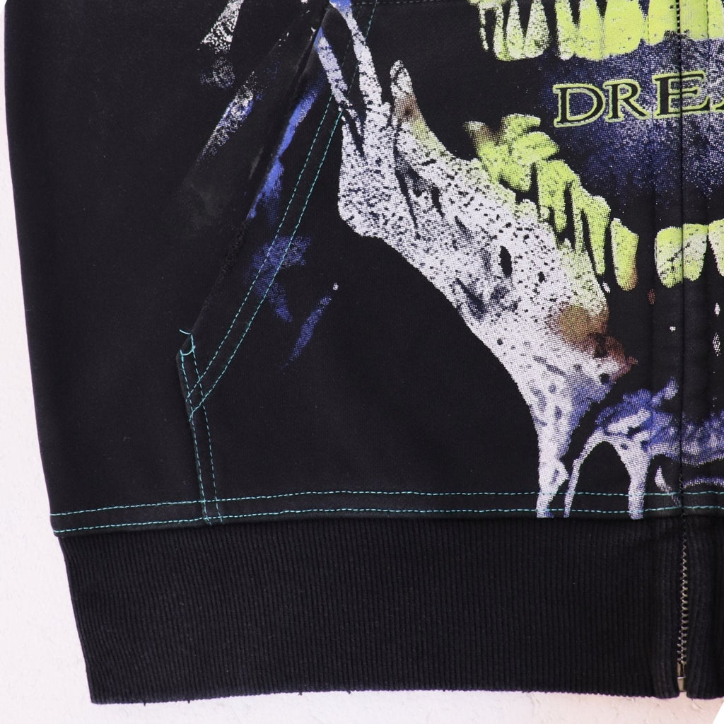 VALE USA Valley Dreams Skull Graphic Zip Hoodie — detail