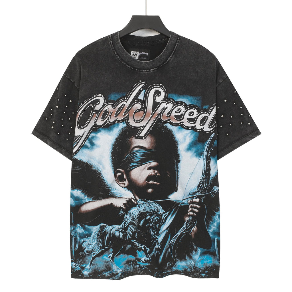 Godspeed Archer Studded Sleeve T-Shirt — hero