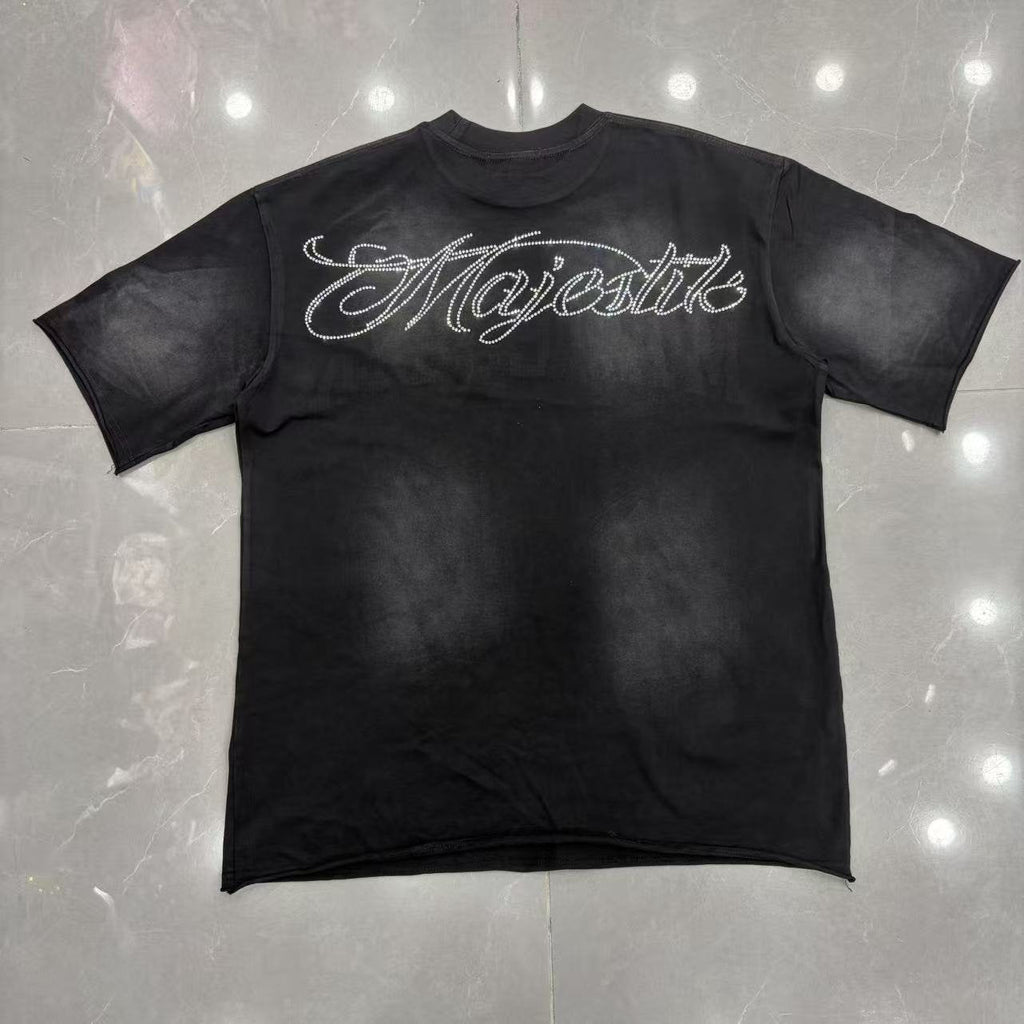 MAJESTIK Script Graphic Short-Sleeve T-Shirt — front
