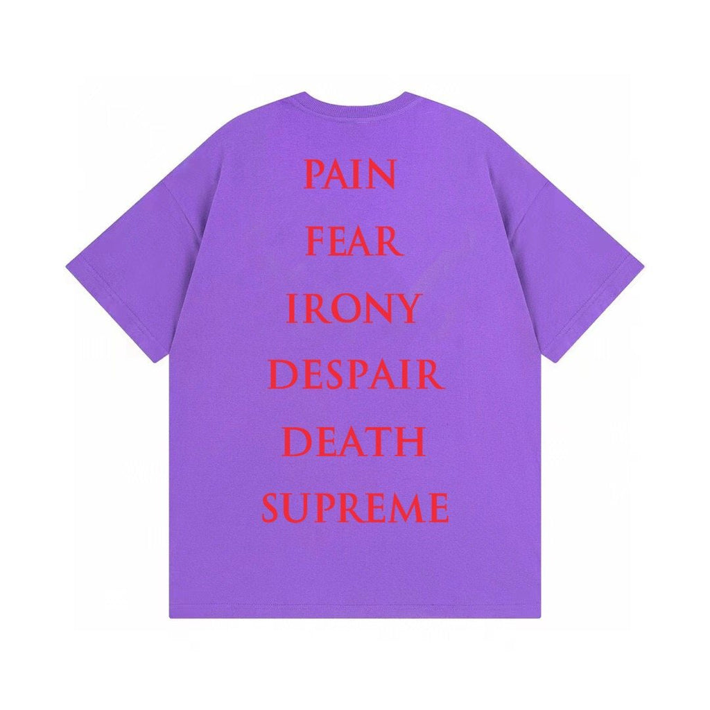 Supreme Crow Angel & Demon Graphic Short-Sleeve T-Shirt — back