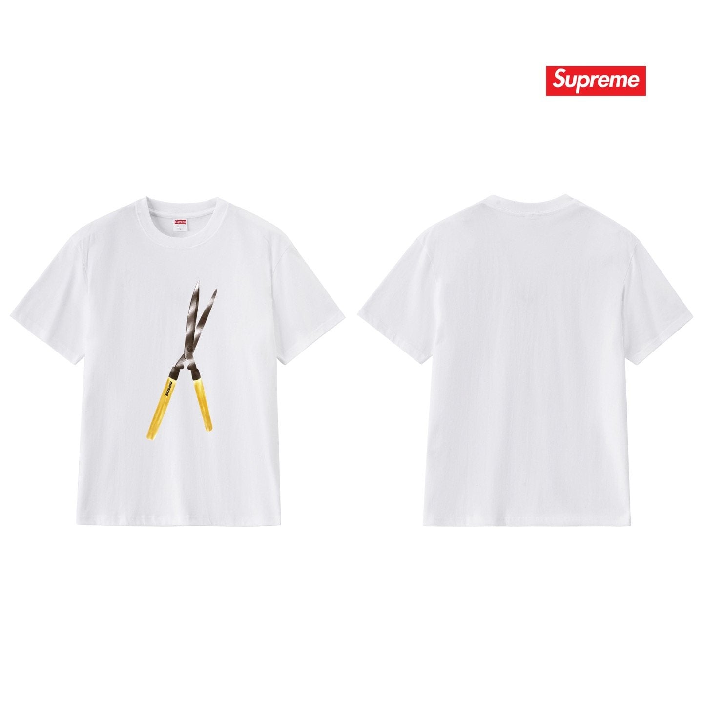 Supreme Pruning Shears Graphic T-Shirt — comparison