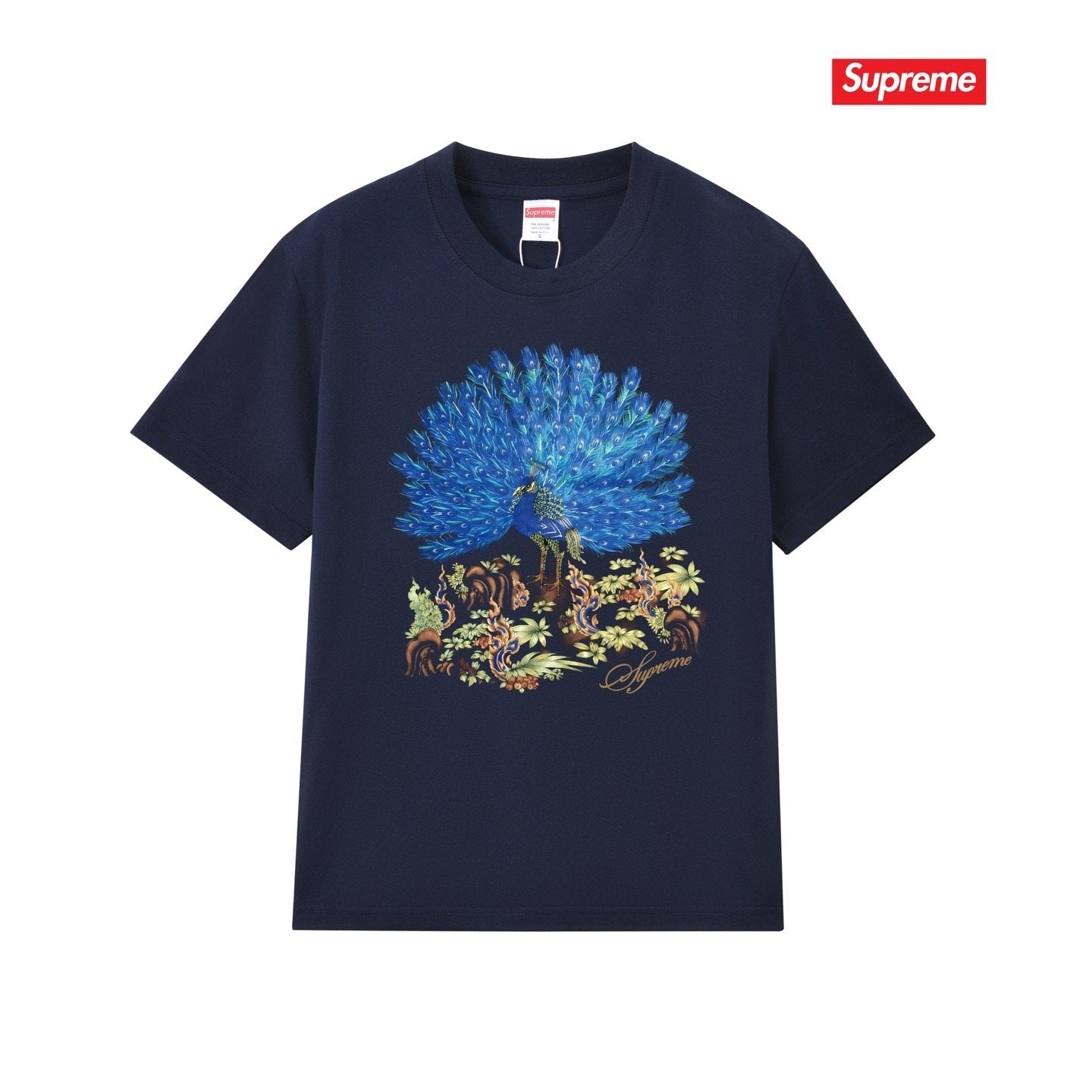 Supreme Peacock Graphic Short-Sleeve T-Shirt — front