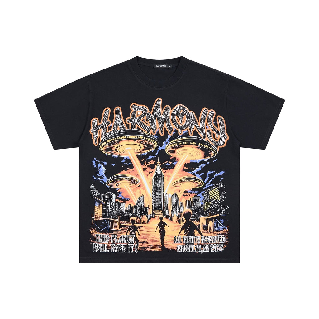 HARMONY Rhinestone Graphic T-Shirt — hero