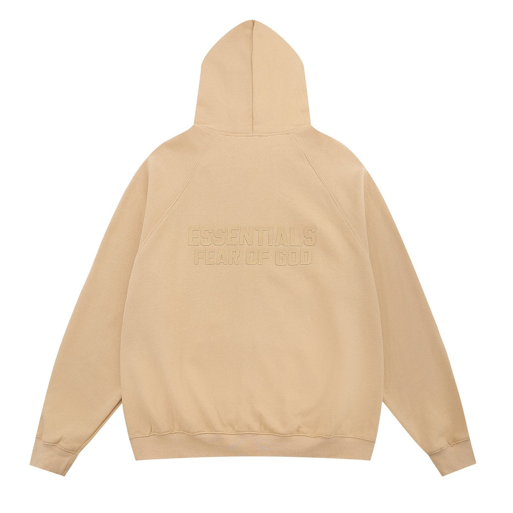 Essentials Fear of God Tonal Logo Full-Zip Hoodie — back