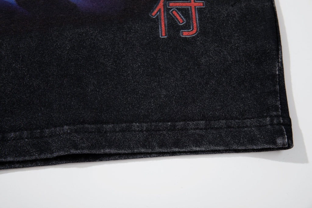 MAJESTIK P71 Rhinestone Graphic T-Shirt — detail