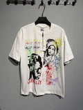 Valley Dreams Graffiti Portrait Graphic T-Shirt — front