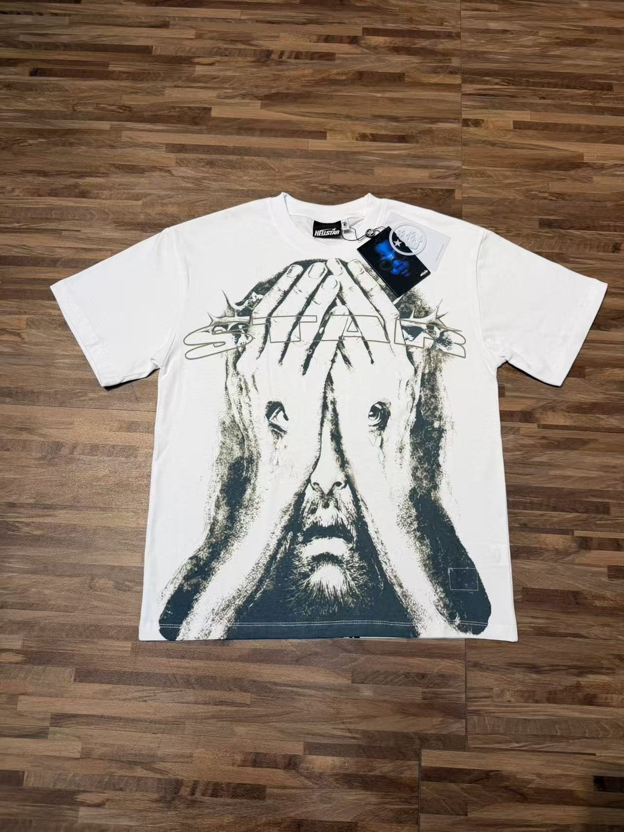 Hellstar Religious Slogan Graphic T-Shirt — context