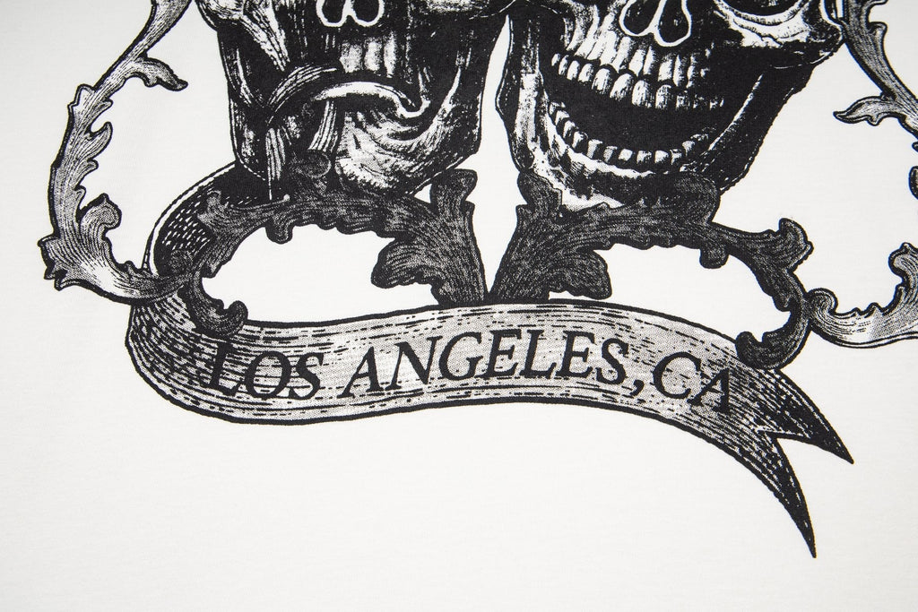 ASAALL White Graphic Sleeveless T-Shirt — detail