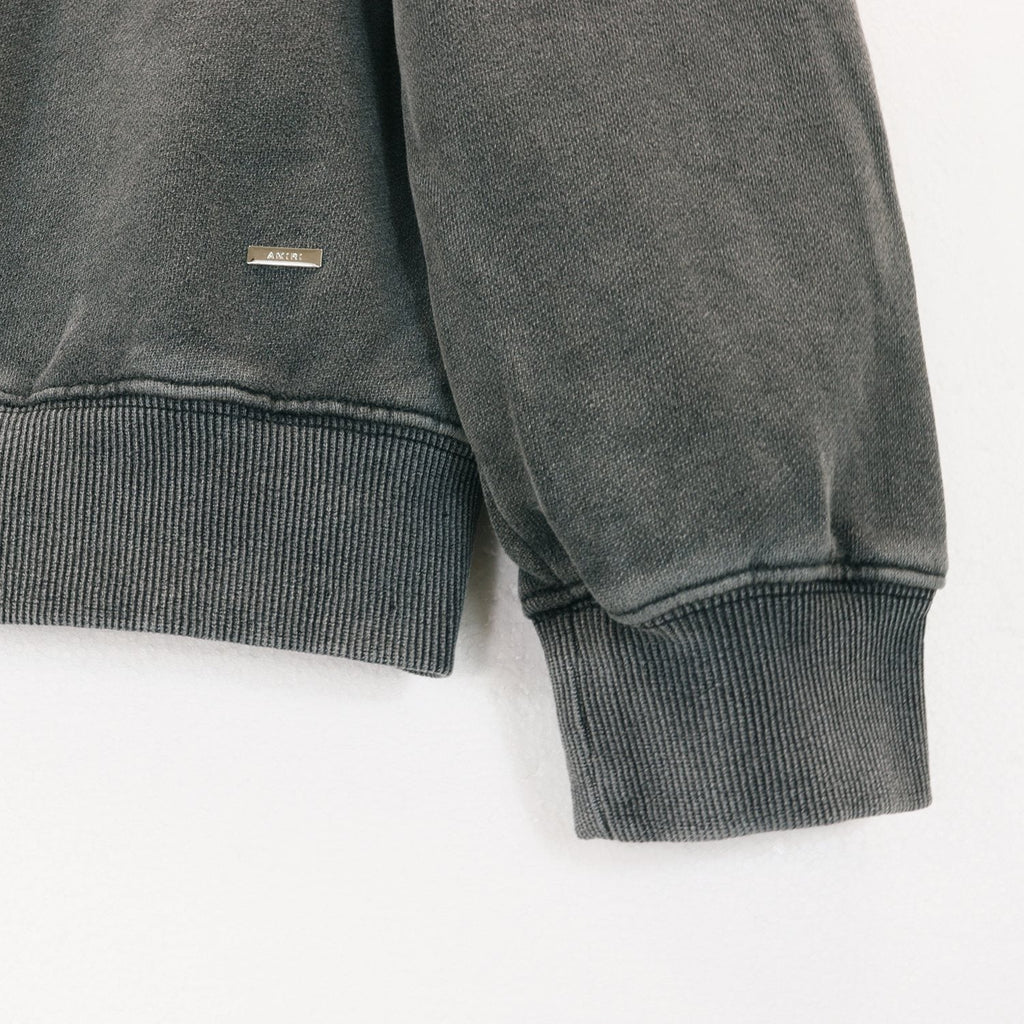 AMIRI Washed Dark Gray Graphic Hoodie — detail