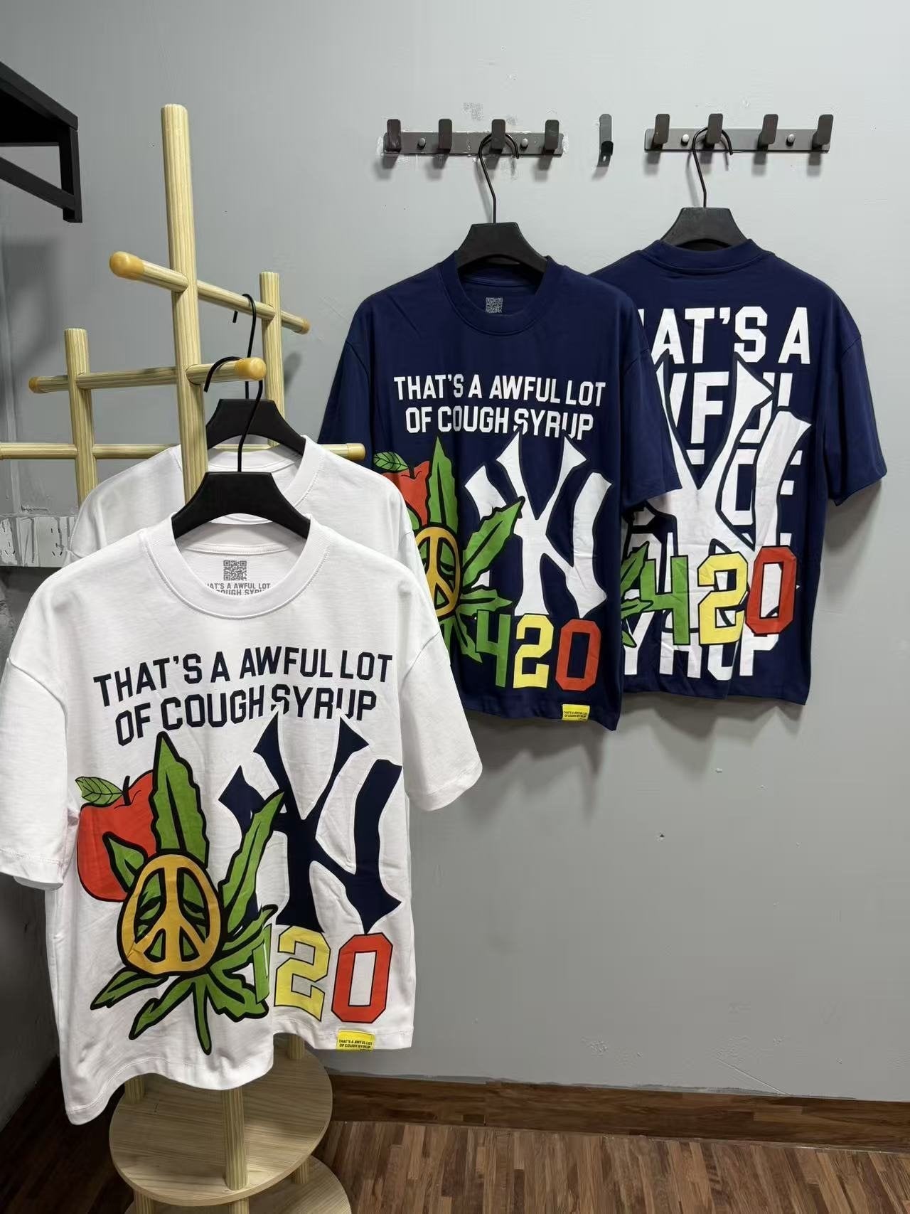 THAT'S A AWFUL LOT OF COUGH SYRUP Front & Back Graphic T-Shirt — context